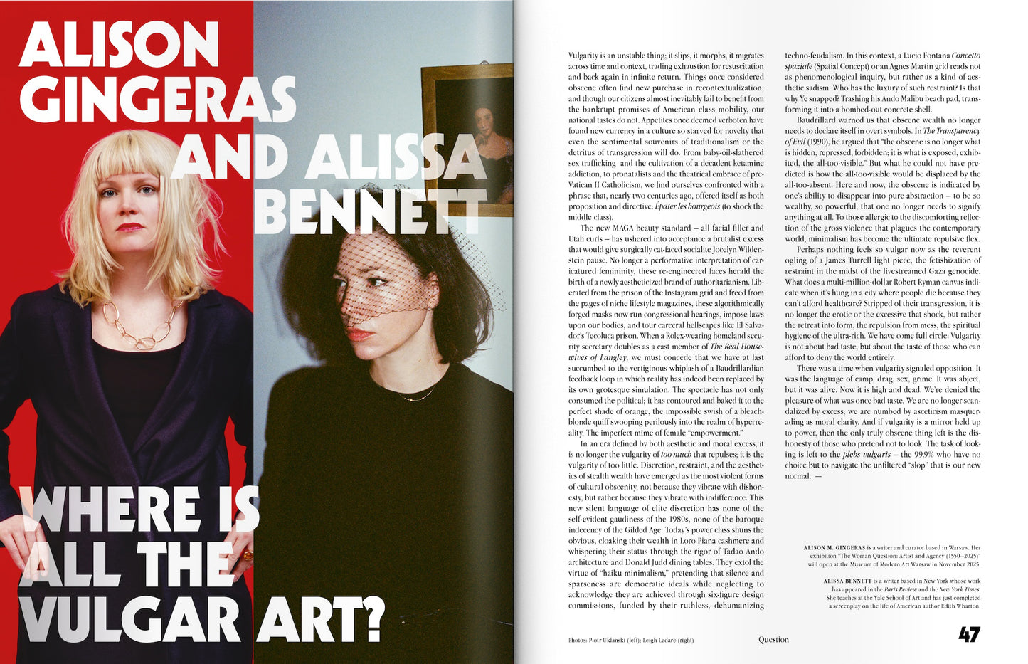 ISSUE 84 (Summer 2025): Vulgarity