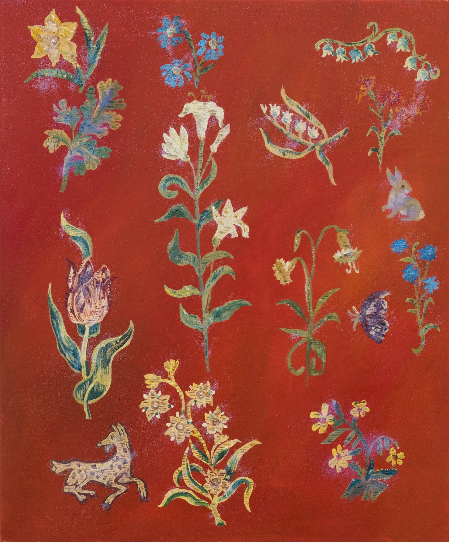 Karen Kilimnik, »The floral kingdom of the Renaissance«, 2017