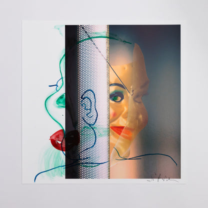 Seth Price »Zero Bow Mask«, 2021 – Unique Print & Vinyl LP