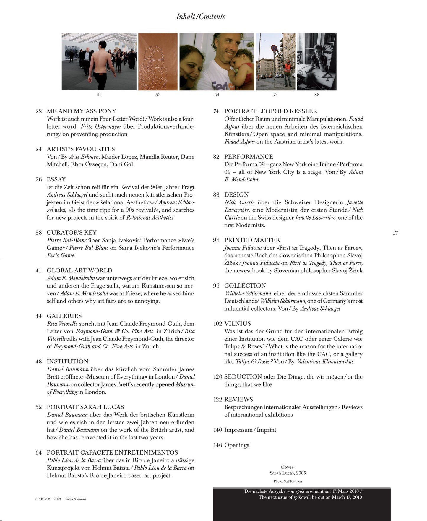 ISSUE 22 (WINTER 2009)