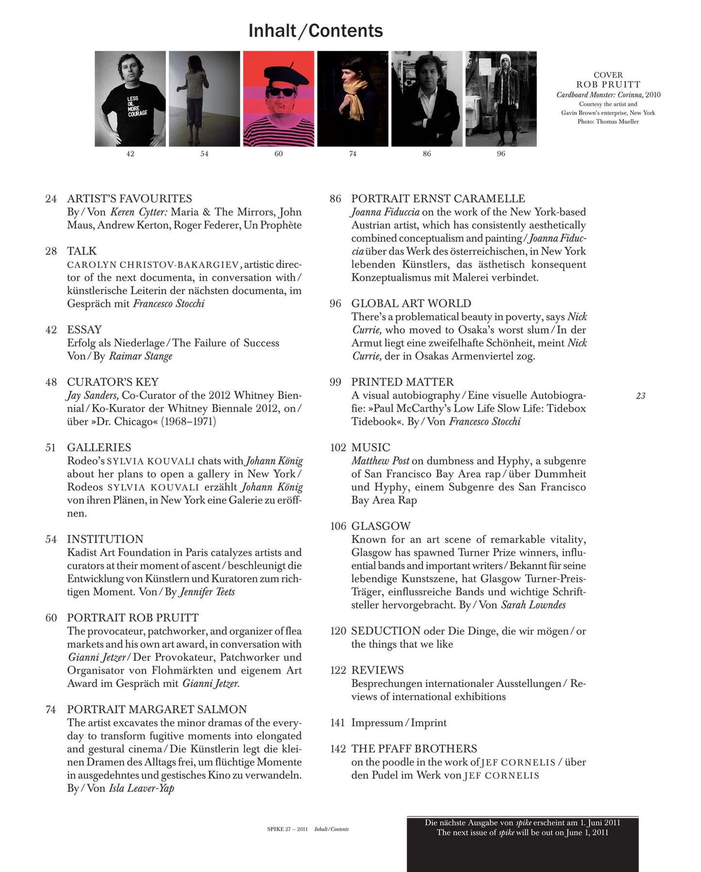 ISSUE 27 (SPRING 2011)