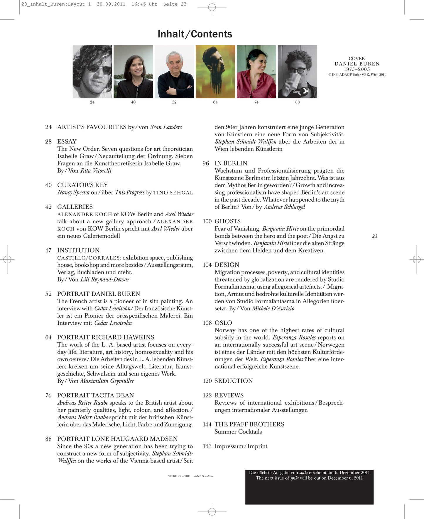 ISSUE 29 (AUTUMN 2011)
