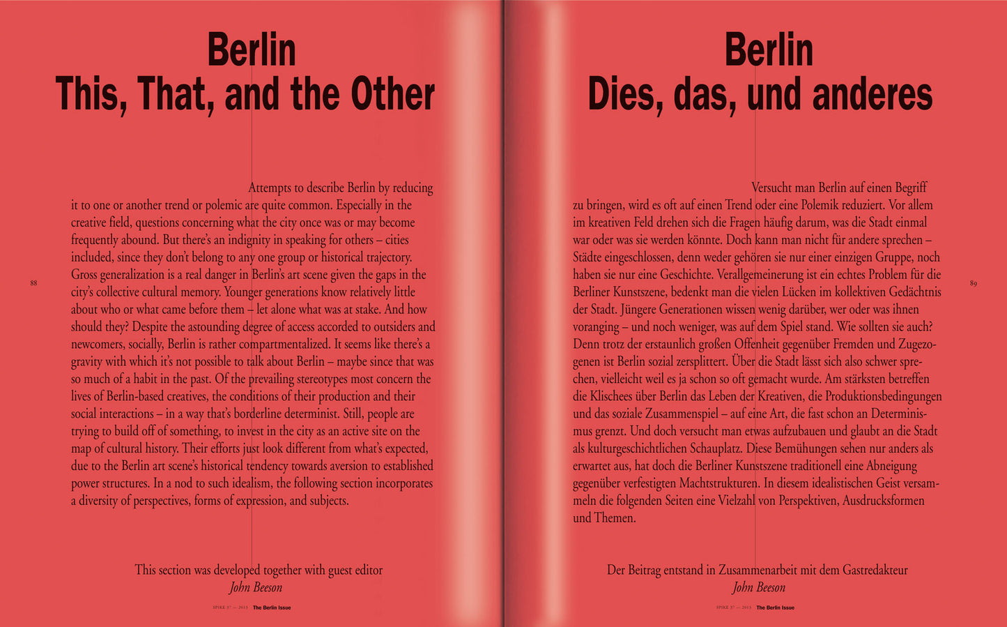 Spike ePaper (Issue 37): The Berlin Issue