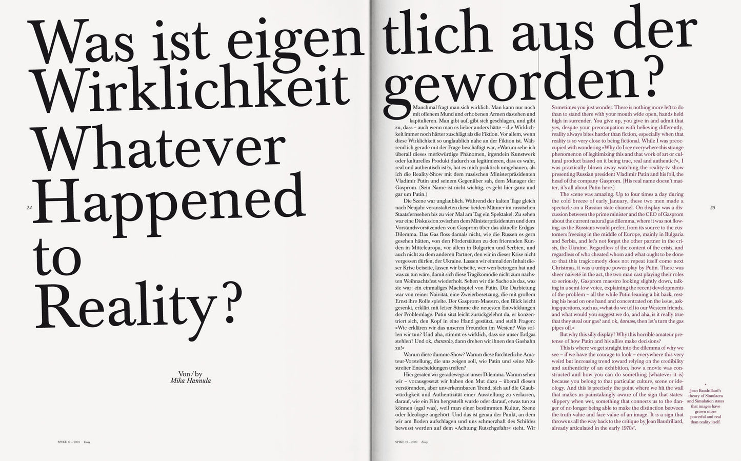 ISSUE 19 (SPRING 2009)