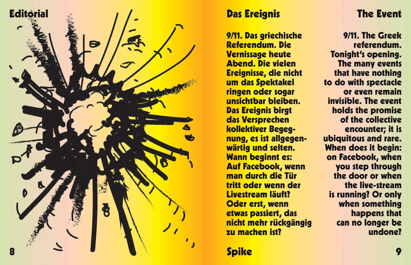 ISSUE 45 (AUTUMN 2015): The Event